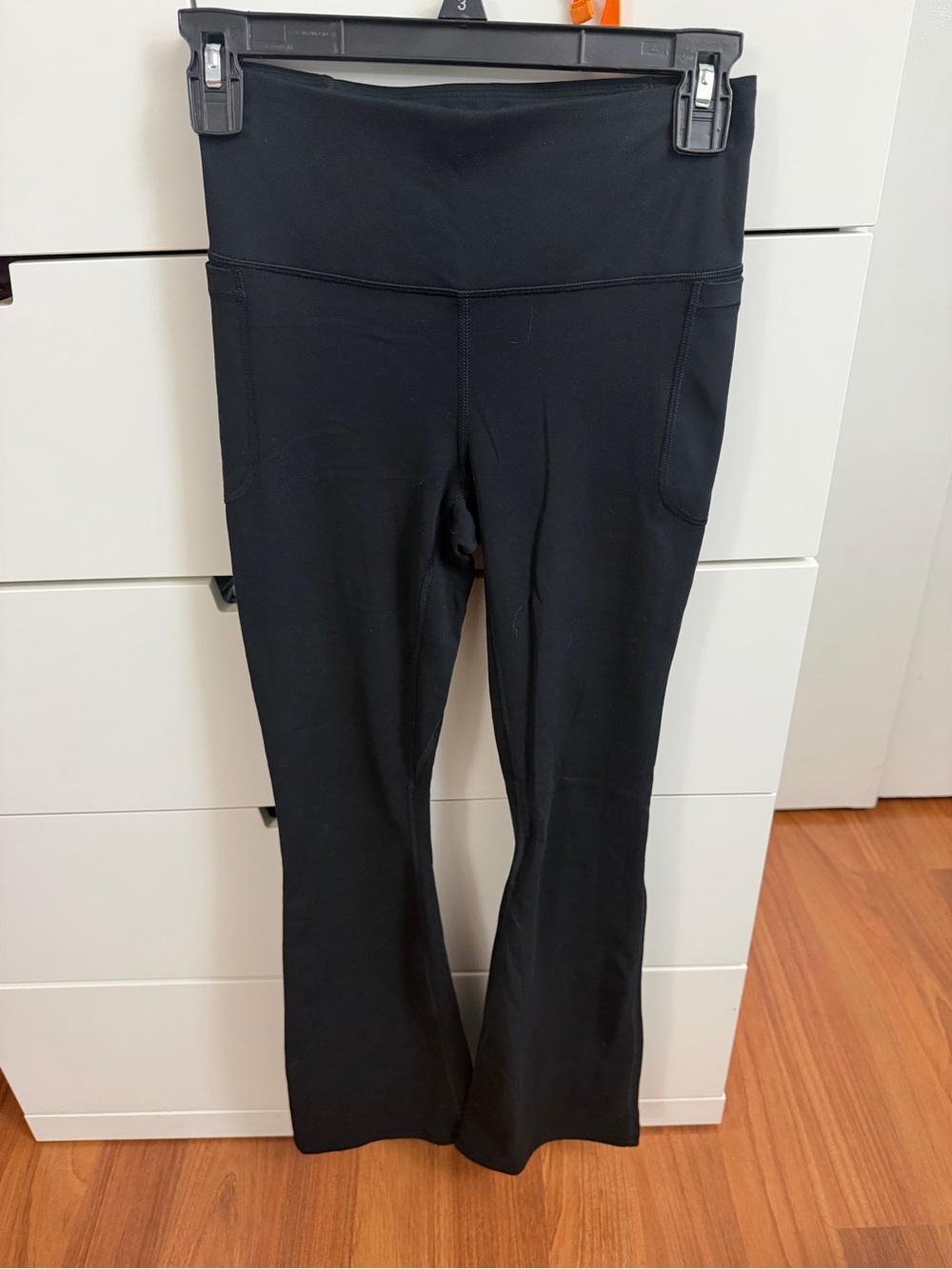 Black Under Armour High-Waist Flared Leggings